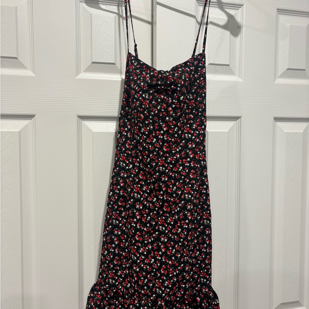 Cupshe Black Floral Dress